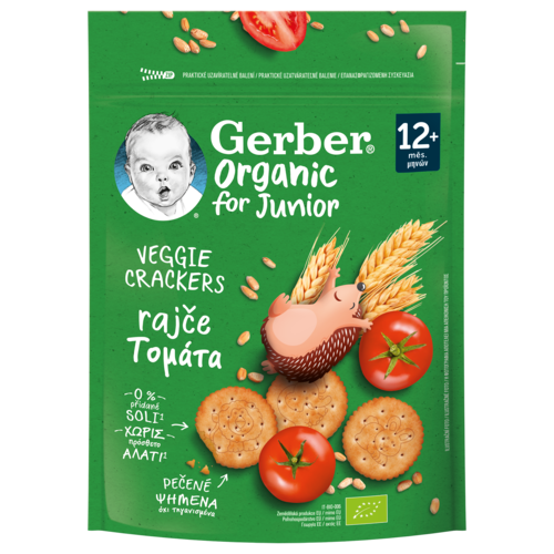 Gerber organic Veggie Crackers Τομάτα