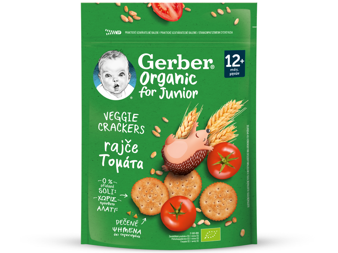 Gerber organic Veggie Crackers Τομάτα