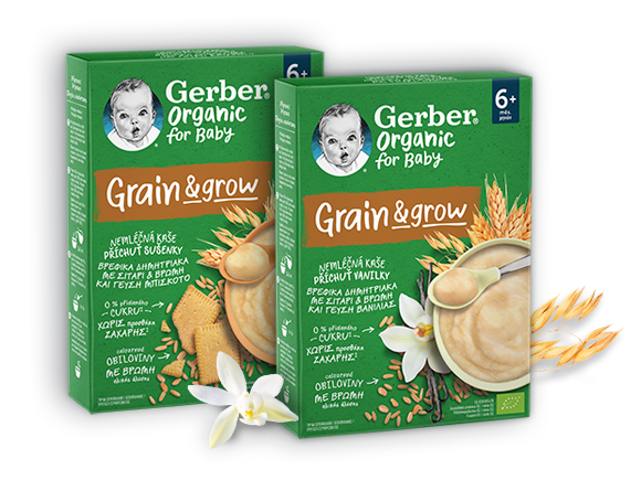 gerber organic βρεφικα δημητριακα