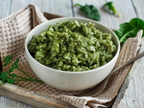 Σπανακόρυζο για Μωρά