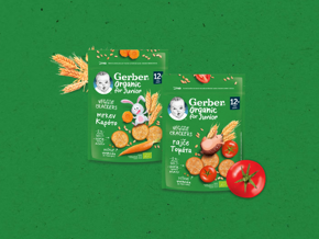 GERBER organic Veggie Κράκερς