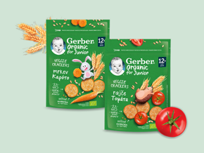 GERBER organic Veggie Κράκερς