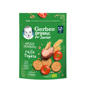Gerber organic Veggie Crackers Τομάτα Gerber organic Veggie Crackers Τομάτα