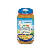 Gerber Σούπα Λαχανικών με Κοτόπουλο & Φιδέ