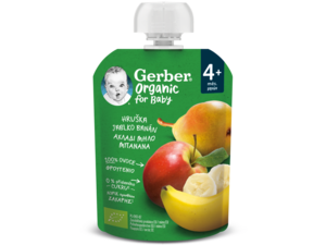 Gerber organic Αχλάδι Μήλο Μπανάνα