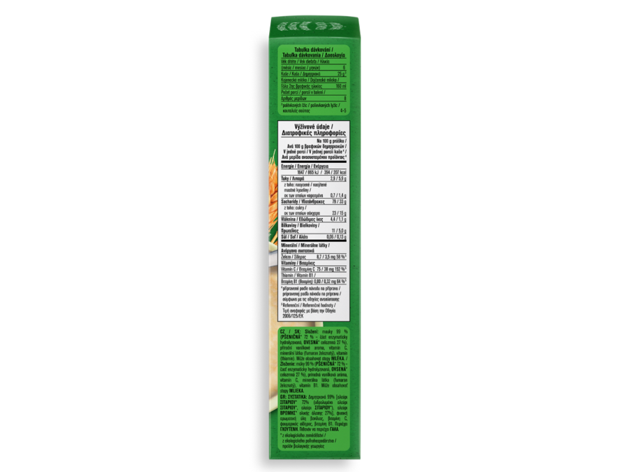 Gerber organic Βρεφικά Δημητριακά με Σιτάρι, Βρώμη & γεύση Βανίλιας