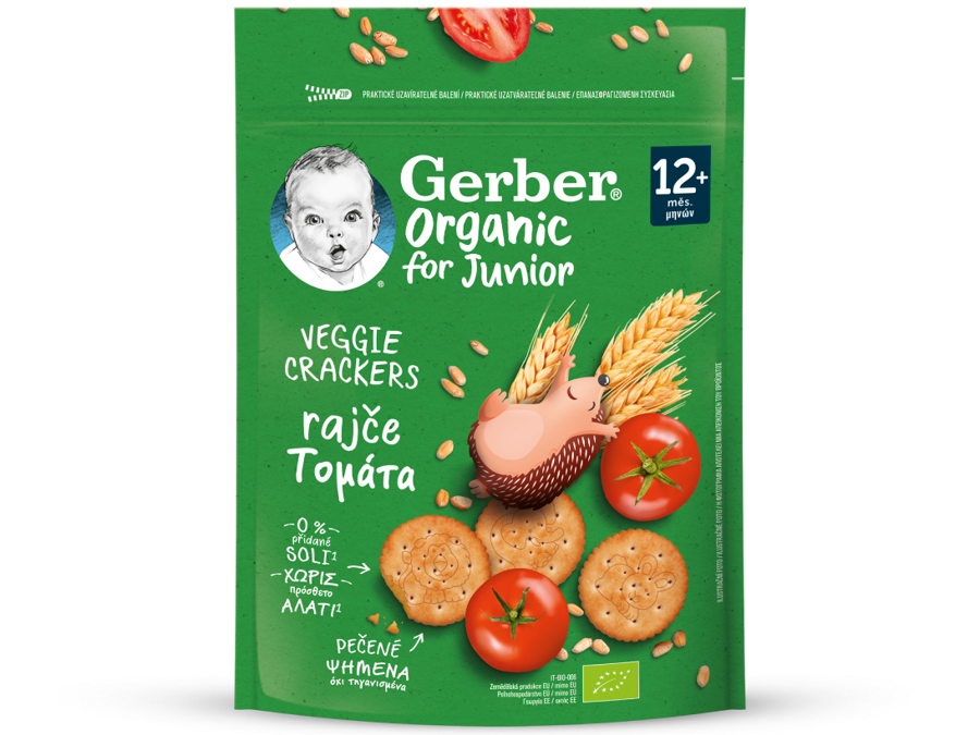 Gerber organic Veggie Crackers Τομάτα
