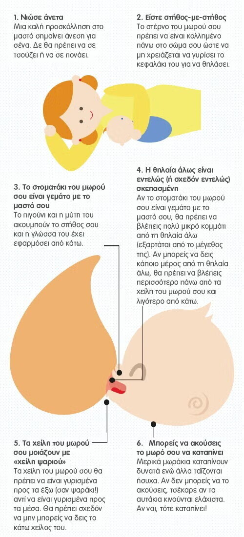 6 σημάδια σωστής προσκόλλησης 6 σημάδια σωστής προσκόλλησης